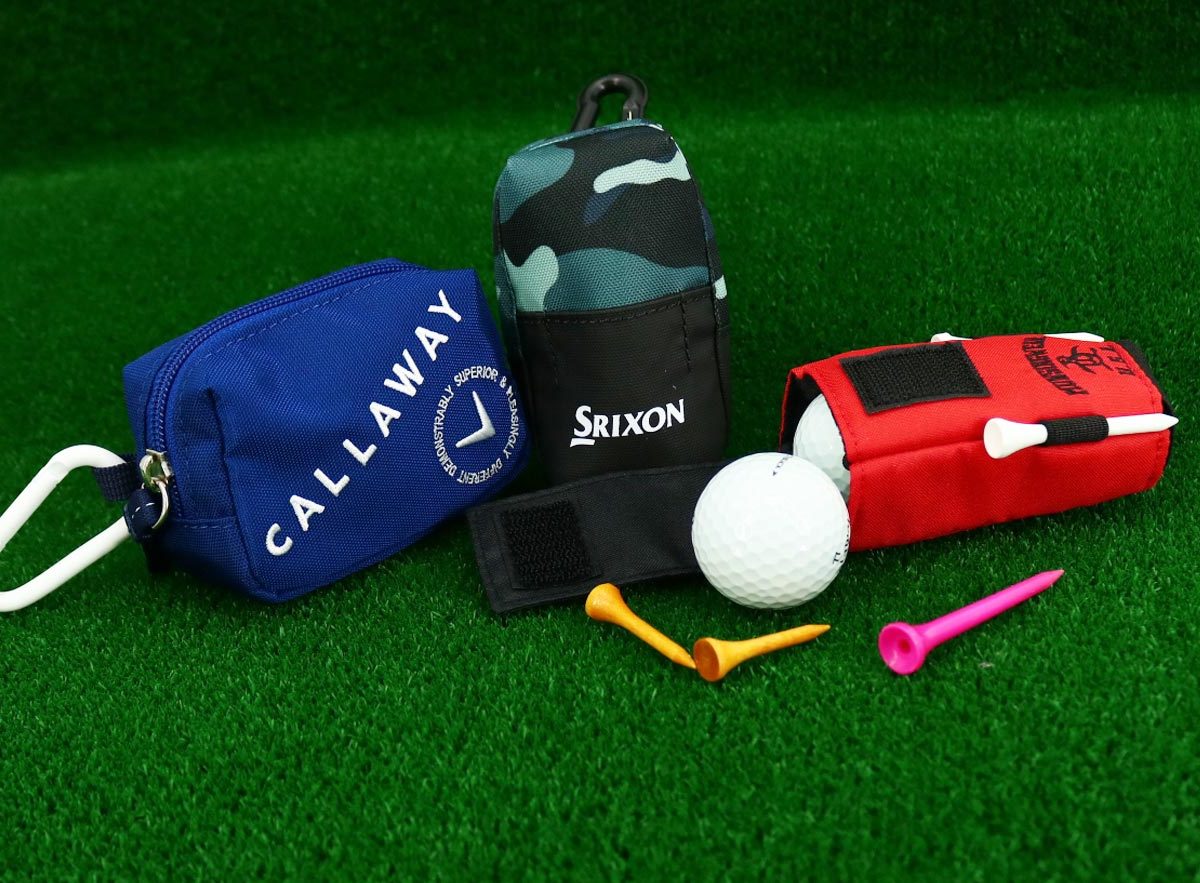 新品未使用】FR2 GOLF fr2ゴルフ ボールケース ボールポーチ 白 黒